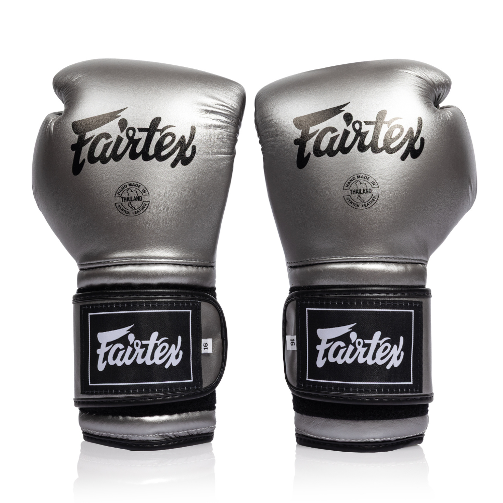 Fairtex Mexican Style Boxing Gloves BGV9C-PLUS - Gun Metallic