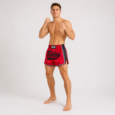 Muay Thai Shorts - BS1703 Red/Black