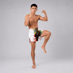Fairtex Muay Thai Shorts - BS1908 Satoru Collection White