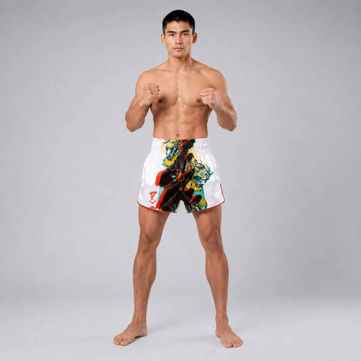 Fairtex Muay Thai Shorts - BS1908 Satoru Collection White