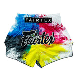 กางเกงมวยไทย Fairtex Muay Thai Shorts - BS1937 White Acid Jazz