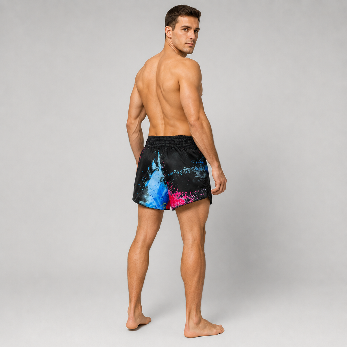 กางเกงมวยไทย Fairtex Muay Thai Shorts - BS1938 Black Acid Jazz