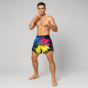 Fairtex Muay Thai Shorts - BS1938 Black Acid Jazz