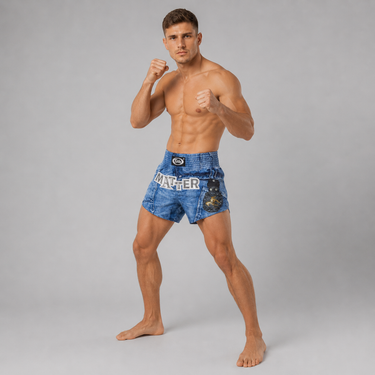 Fairtex x MATTER MAKERS Limited Edition Shorts - Western Denim