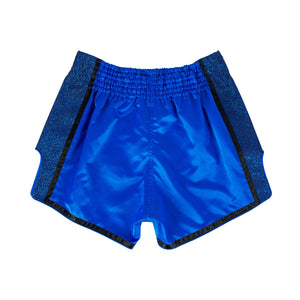 กางเกงมวยไทยขาสั้น - BS1702 สีน้ำเงิน