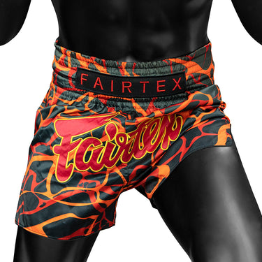 กางเกงมวยไทย Fairtex - BS1926 Magma 'สีแดง'