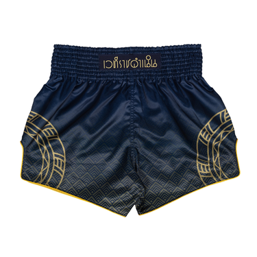 Fairtex x Rajadamnern Muay Thai Shorts - Blue/Gold BS-RAJ01