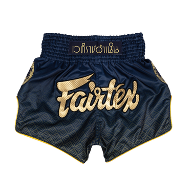 Fairtex x Rajadamnern Muay Thai Shorts - Blue/Gold BS-RAJ03