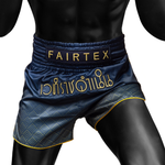 Fairtex x Rajadamnern Muay Thai Shorts - Navy Blue/Gold BS-RAJ03