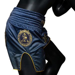 Fairtex x Rajadamnern Muay Thai Shorts - Navy Blue/Gold BS-RAJ03