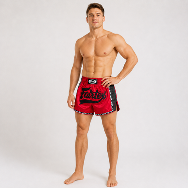 Muay Thai Shorts - BS1703 Red/Black