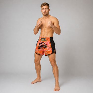 Muay Thai Shorts - BS1711 Orange Camo