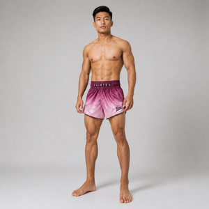 กางเกงมวยไทย - BS1904 FADE (MAROON)