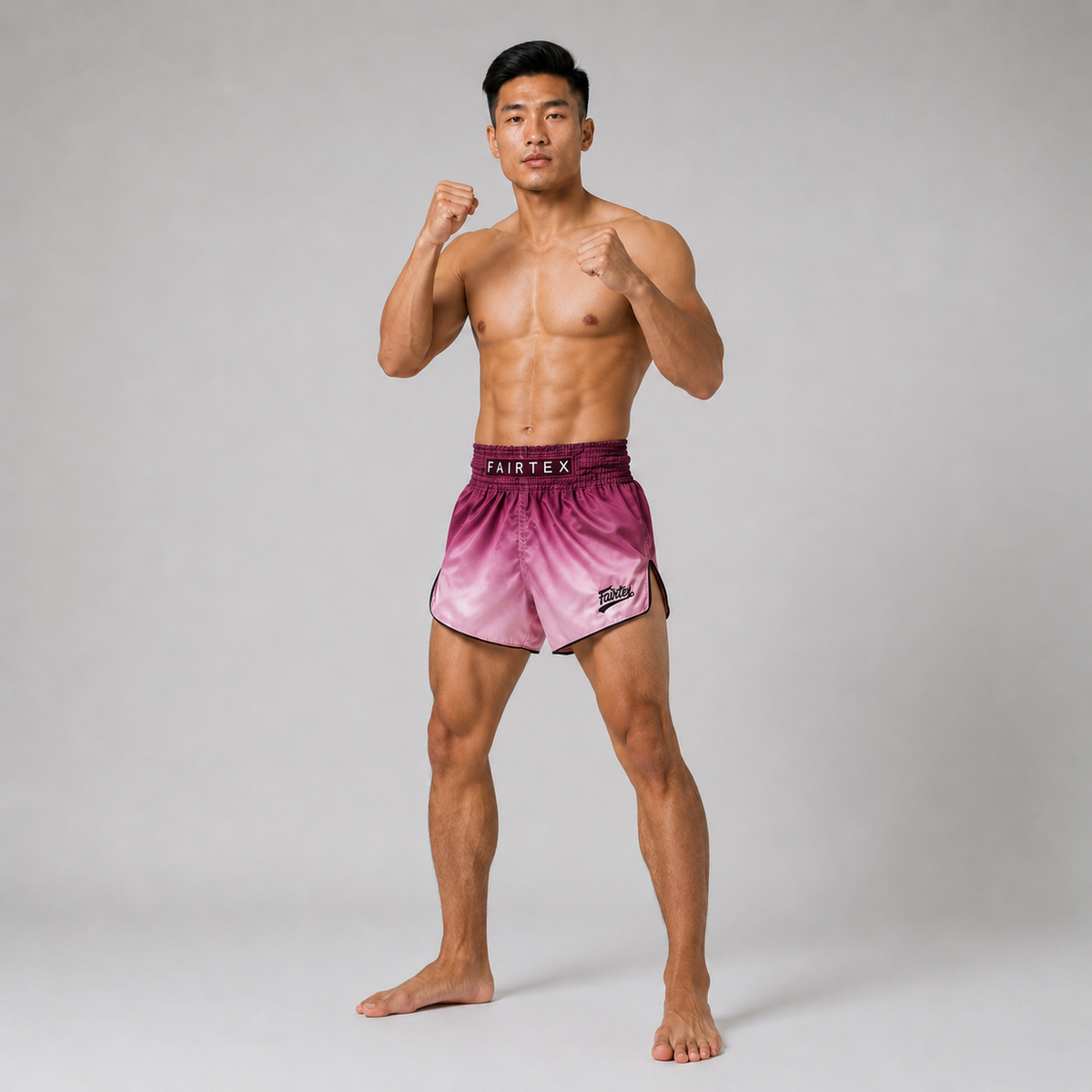 กางเกงมวยไทย - BS1904 FADE (MAROON)