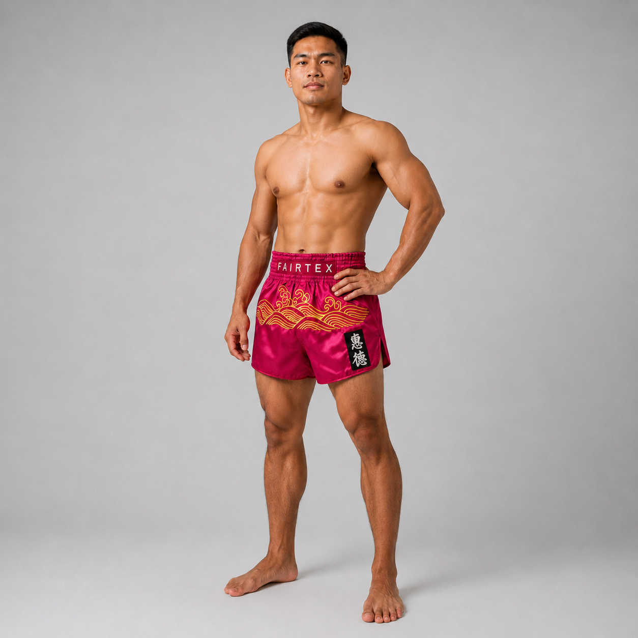 Golden Ritver กางเกงมวยไทย - BS1910 Golden River - Fairtex Thailand