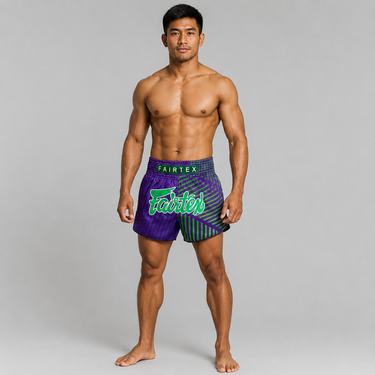 กางเกงมวยไทย Fairtex - BS1922 Racer สีม่วง