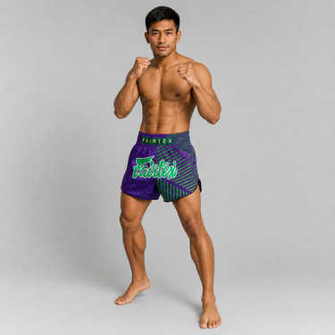 กางเกงมวยไทย Fairtex - BS1922 Racer สีม่วง