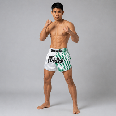 Fairtex Muay Thai Shorts - BS1923 Racer White
