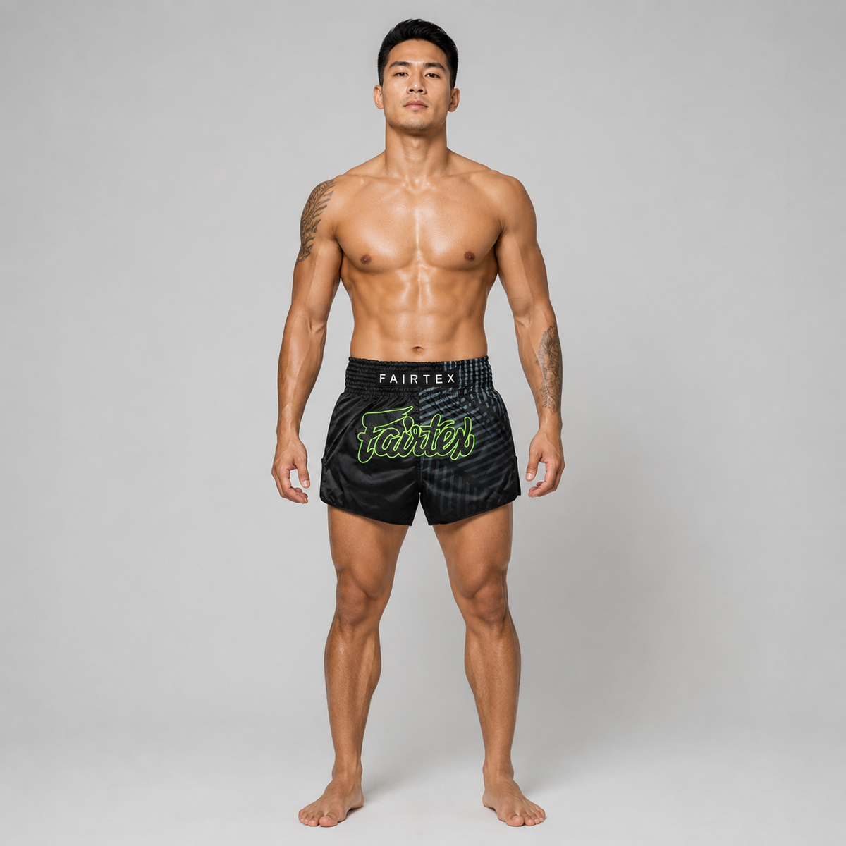กางเกงมวยไทย Fairtex - BS1924 Racer สีดำ