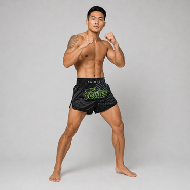 Fairtex Muay Thai Shorts - BS1924 Racer Black