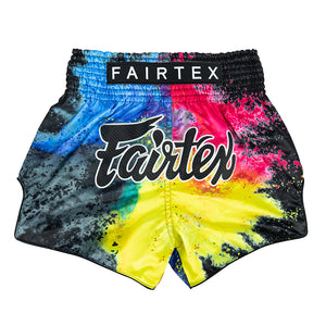 กางเกงมวยไทย Fairtex Muay Thai Shorts - BS1938 Black Acid Jazz