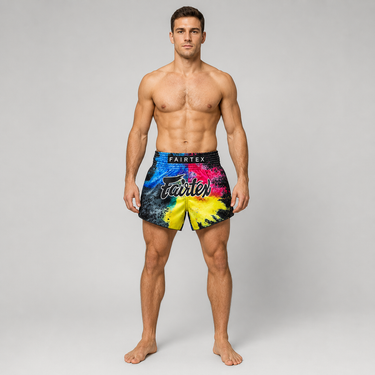Fairtex Muay Thai Shorts - BS1938 Black Acid Jazz