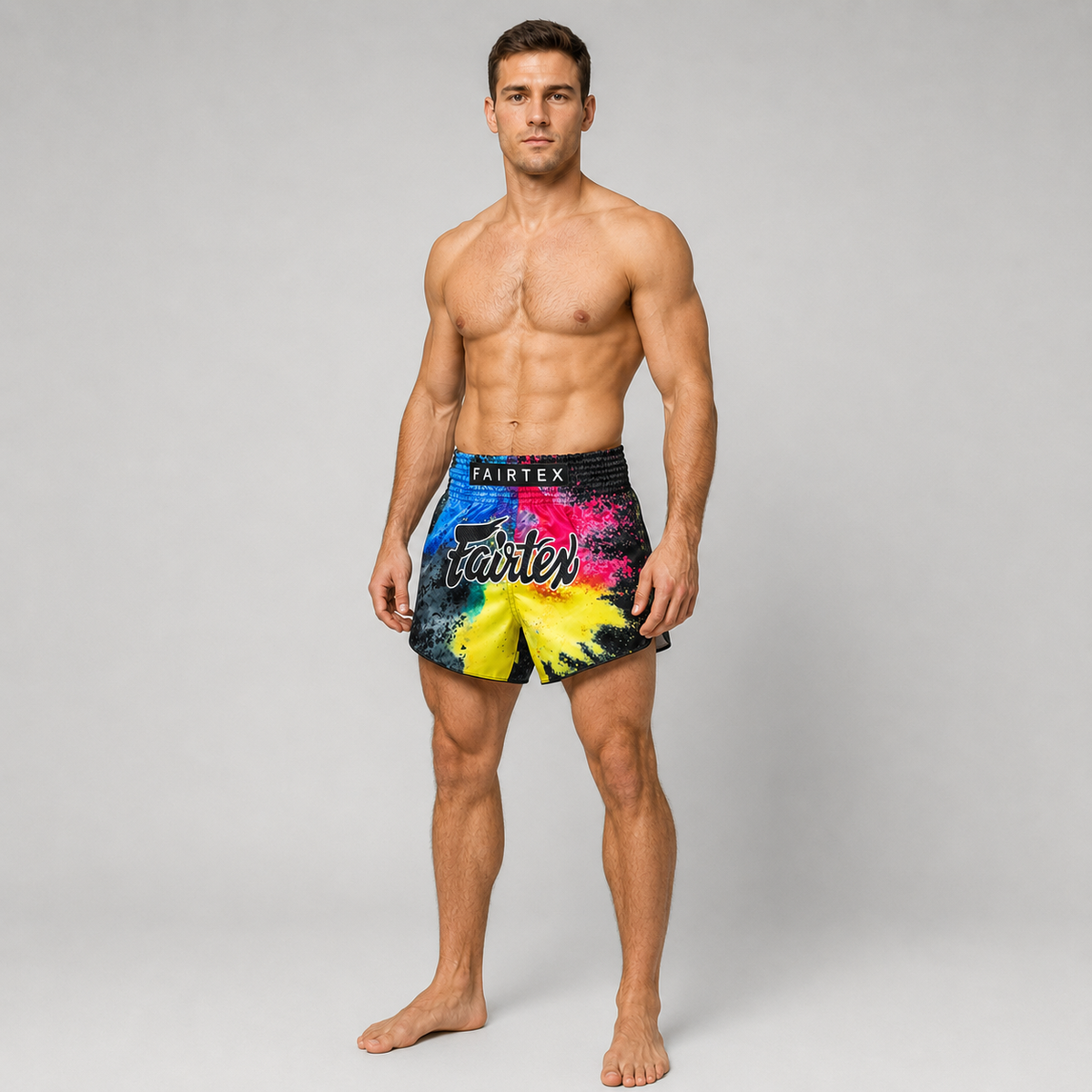 กางเกงมวยไทย Fairtex Muay Thai Shorts - BS1938 Black Acid Jazz