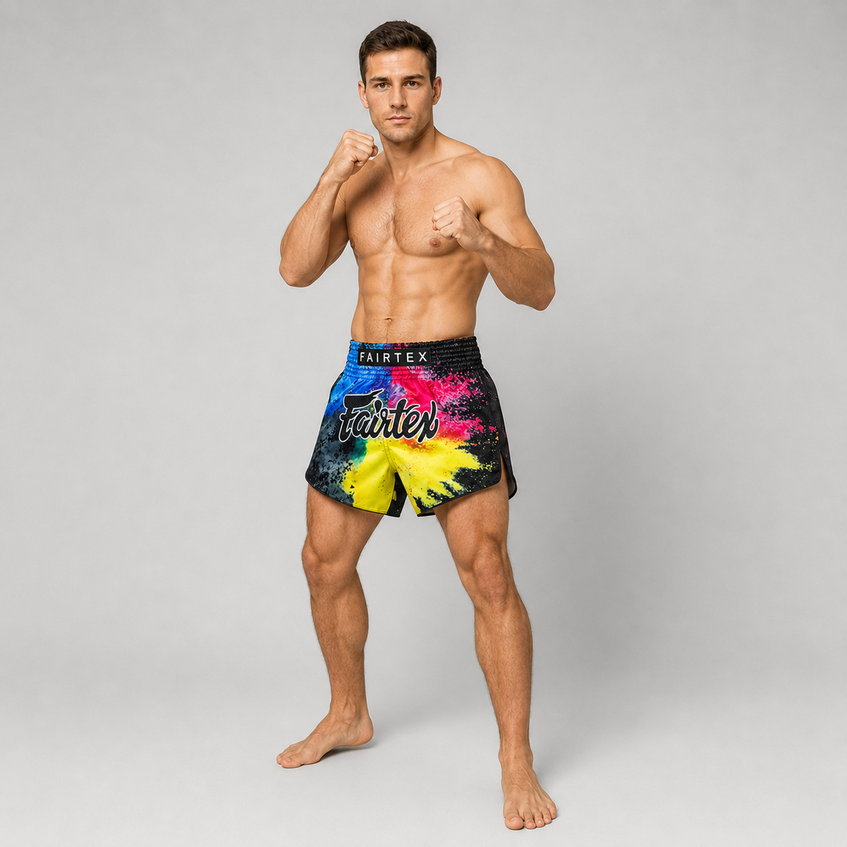 กางเกงมวยไทย Fairtex Muay Thai Shorts - BS1938 Black Acid Jazz
