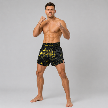 Fairtex Muay Thai Shorts - BS1947 Black Marble