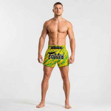 Fairtex Muay Thai Shorts - BS1959 Yellow/Green