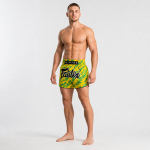Fairtex Muay Thai Shorts - BS1959 Yellow/Green