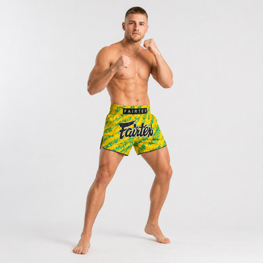 Fairtex Muay Thai Shorts - BS1959 Yellow/Green