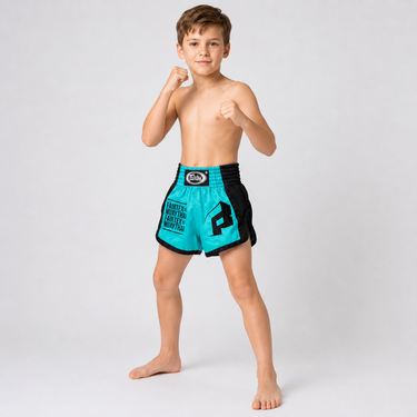 กางเกงชกมวยสำหรับเด็ก Fairtex - BSK2107 "Turquoise"