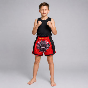 กางเกงชกมวยสำหรับเด็ก Fairtex - BSK2108 "Silent Warrior"