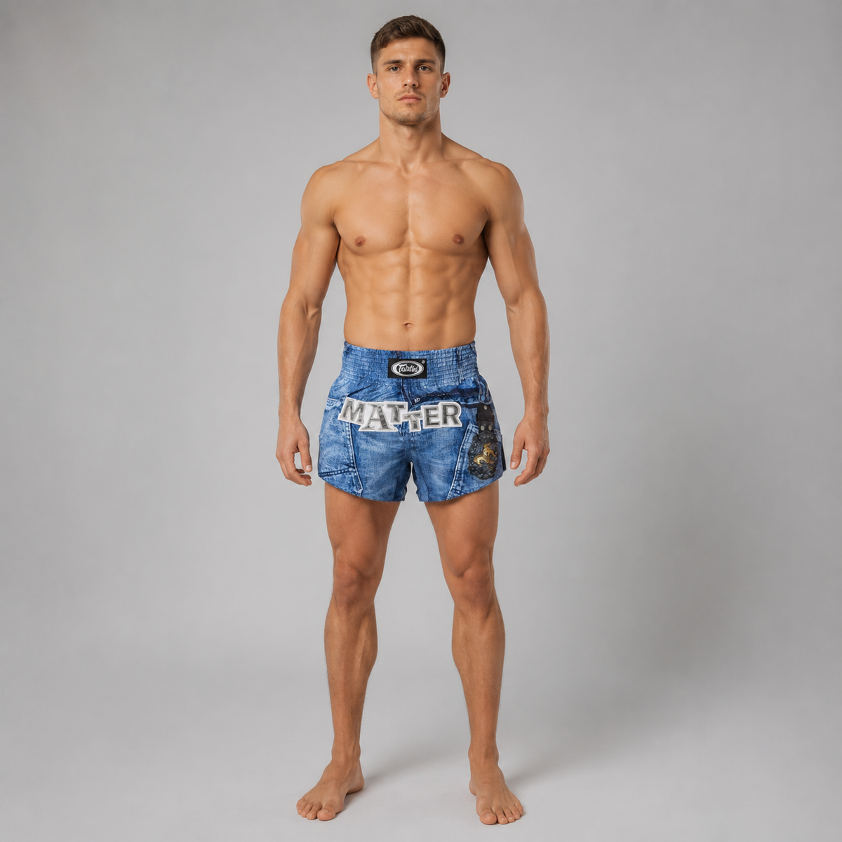 Fairtex x MATTER MAKERS Limited Edition Shorts - Western Denim
