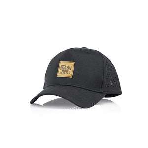 Fairtex Trucker Cap - Black with Leahter Logo
