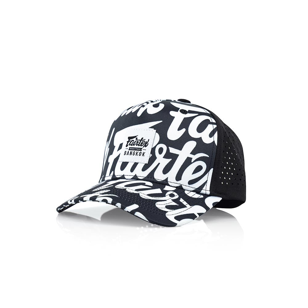 Fairtex Trucker Cap - Black/White with white graphic