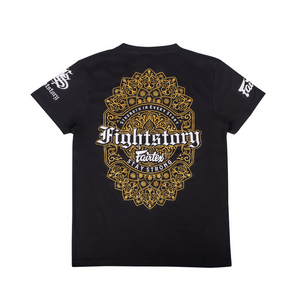 เสื้อยืดรุ่นพิเศษ Fairtex x Fight Story สีดำ