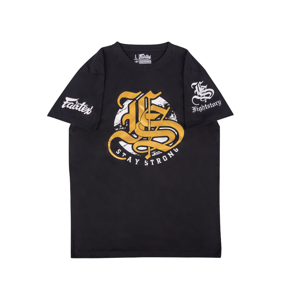 เสื้อยืดรุ่นพิเศษ Fairtex x Fight Story สีดำ
