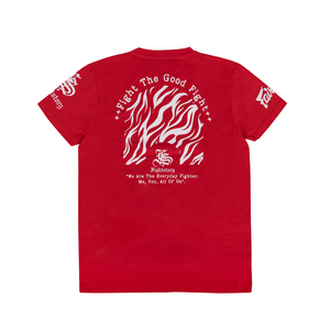 เสื้อยืดรุ่นพิเศษ Fairtex x Fight Story สีแดง