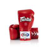นวมชกมวยสำหรับแข่งขัน Fairtex Pro Competition - Locked Thumb (หนังแท้)