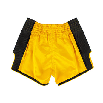 กางเกงมวยไทยขาสั้น - BS1701 สีเหลือง 
