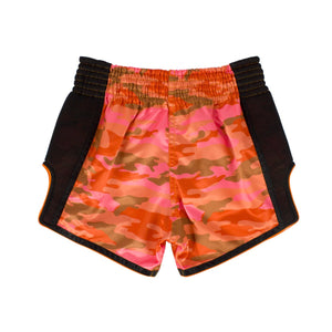 กางเกงมวยไทย - BS1711 Orange Camo 