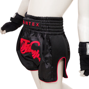 กางเกงชกมวยสำหรับเด็ก Fairtex - BSK2104 "Midnight Red"