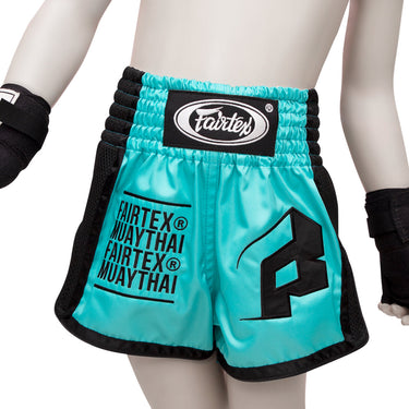 กางเกงชกมวยสำหรับเด็ก Fairtex - BSK2107 "Turquoise"
