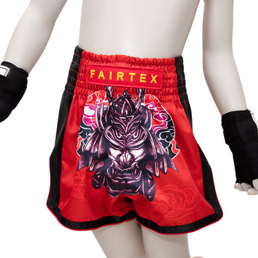 กางเกงชกมวยสำหรับเด็ก Fairtex - BSK2108 "Silent Warrior"