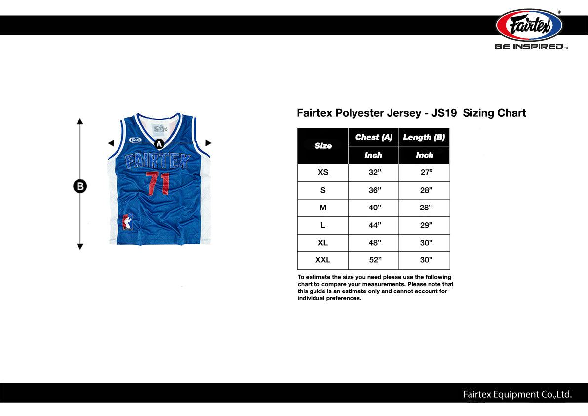 เสื้อเจอร์ซีย์โพลีเอสเตอร์ Fairtex - JS19